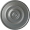 Ekena Millwork Traditional Reece Ceiling Medallion (Fits Canopies up to 5 7/8"), 24 3/8"OD x 1 1/8"P, Platinum CM24REPLS - alternate 1
